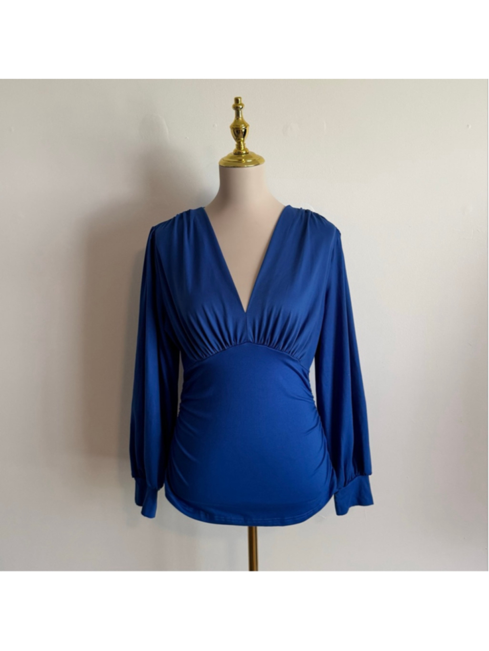 Women's CHICME Blue Long Sleeve Top Standard L